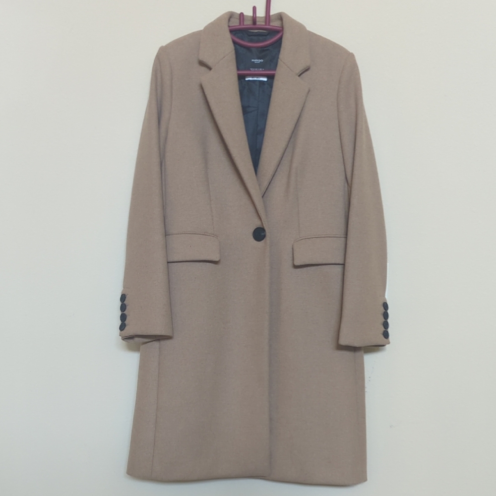 MANGO Wool Blend Coat